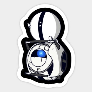 The Adventures of One-One and Wheatley (no background) Sticker